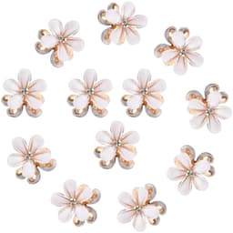 Dailygoods- Haarclips 12 Stuks - Mini Klauwclips - Bloem Motief - Antislip - Haaraccessoires - Duurzaam Materiaal - Haarklemmen — thumbnail 1