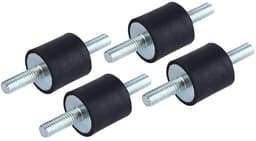 4 Stuks Rubber Trillingsdempers M6 Isolatie Montage Beugels met Schroeven — thumbnail 1