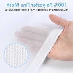Waszakken voor Wasmachine, Set van 2, 40 x 50 cm, Herbruikbare Fijne Mesh Waszakken voor Kleding, Ondergoed en Delicate Was — thumbnail 2