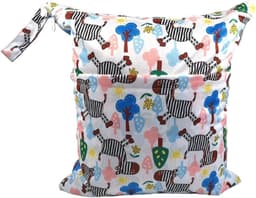 Waterdichte natte tas 40 x 45 cm voor luiers, camping, gym en strand - Grote waszak voor kleuterschool en reizen — thumbnail 1