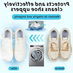 Waszakken voor schoenen en kleding, microvezel met rits, ideaal voor kledingbescherming en delicate was — thumbnail 3