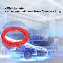 Dailygoods - Dailygoody - Silicone Vacuum Tube - 5m Siliconen Slang - Hoogwaardige kwaliteit - 4mm diameter - Perfect voor auto's - Flexibel en duurzaam - Geschikt — thumbnail 3
