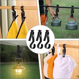 Set van 8 Kledingknijpers en Tentclips voor Buitengebruik - Ideaal voor Kamperen, Handdoeken en Tenten — thumbnail 5