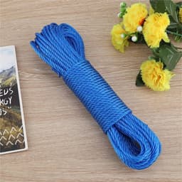 Waslijn Touw - Kledinglijn Koord - Buiten Kleding Drogen - Stevig Weerbestendig Materiaal - 20 Meter Lengte - Blauw — thumbnail 2