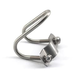 Dailygoods- Pijpclip U-vormig - Roestvrij Staal - 2 Stuks - Eenvoudig te Installeren - Geschikt voor Binnen/Buiten - Corrosiewerend - Pijpbeugel — thumbnail 3