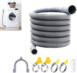 Dailygoods- Afvoerslang Ultra-Duurzaam - Afvoerslang Wasmachine - Afvoerslang Vaatwasser - Afvoerslang Droger - Afvoerslang Mobiele Airco - Flexibele 4m Slang - Afvoerbuis — thumbnail 1
