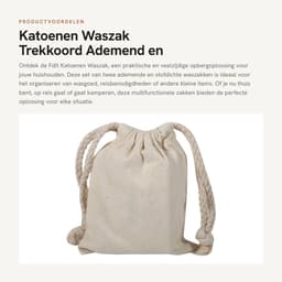 Dailygoods- Waszak Ademend - Waszakken voor Wasgoed - Trekkoord - Multifunctionele Tas - Opbergzak - Set van 2 - 10 x 12 cm - Opslagzak — thumbnail 4