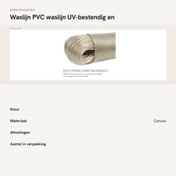 Dailygoods- Waslijn 50 Meter - UV-bestendig - Stabiele Staaldraad - Onderhoudsvriendelijk - Reiswaslijn - Transparant PVC - Wasdraad — thumbnail 5