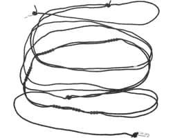 Waslijn Reis - Reiswaslijn Ophangtouw - Buiten Kleding Drogen - Winddicht Antislip Ontwerp - 35m - Zwart