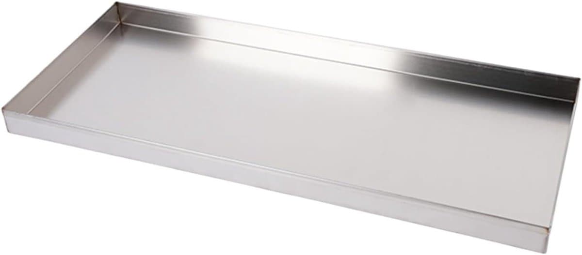 Druppelbak RVS - Lekbak Opvangbak - Water Opvangen - Gerolde Rand - 80 x 50 cm - Zilver — afbeelding 1
