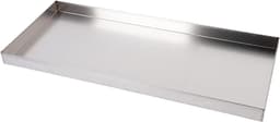 Druppelbak RVS - Lekbak Opvangbak - Water Opvangen - Gerolde Rand - 80 x 50 cm - Zilver — thumbnail 1