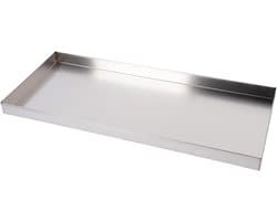 Druppelbak RVS - Lekbak Opvangbak - Water Opvangen - Gerolde Rand - 80 x 50 cm - Zilver
