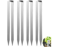Set van 4 U-vormige Grondankers voor het Bevestigen van Rozenbogen en Waterleidingen, 300 x 29 x 21 mm, Duurzaam en Weerbestendig