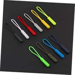 Operitacx 40stuks Zipper Pullers Met Cylindrische Kop Sterke Verlengstukken Voor Tassen Kleding Rugzakken Koffers Voor Thuis Winkelgebruik Rood — thumbnail 2
