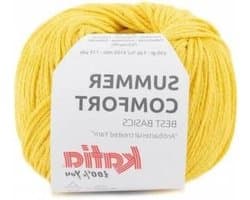 Breigaren Summer Comfort - Zomer garen - Kleding breien - Antibacteriële behandeling - 50 gram - Geel