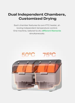 Filament Droger - Dehydrator Spoelen - 3D Printen - Actieve Ontvochtiging - 38 x 29 x 27 cm - Wit — thumbnail 4