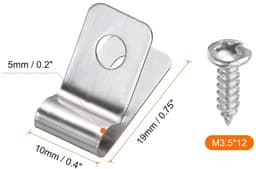 Allecto plus - Draadhekclips 50 stuks voor bevestiging van landbouwhek met roestvrijstalen schroeven — thumbnail 4
