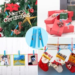 Baby Shower Wasknijpers - Feestspel Benodigdheden - Kinderfeest Spelletjes - Lichtgewicht en Stevig - 60 stuks - Blauw — thumbnail 2