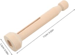 Houten poppenknijpers - Knutselknijpers - Creatief hobbyen - Gladde afwerking - 11 cm lengte - Natuurlijk hout — thumbnail 4