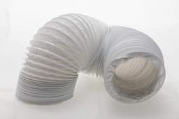 Afvoerslang PVC - Flexibele slang - Ventilatie en afvoer - Hoge temperatuurbestendigheid - 4 meter 125mm - Wit — thumbnail 1