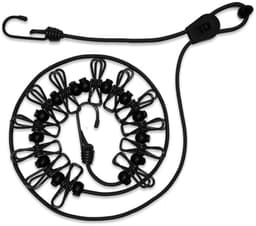 Dailygoods- Waslijn Uittrekbaar 180/360 cm - Draagbare Waslijn - Winddicht - 12 Clips - Roestbestendig - Duurzaam Elastisch Touw - Waslijnset — thumbnail 1