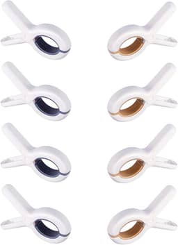 Grote Wasknijpers - Handdoek Klemmen - Kleding Droge Houden - Winddicht Anti-slip - 8 Stuks - Blauw Geel — thumbnail 1