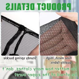 Extra grote wasnetzakken 70x90cm - 2 stuks, ideaal voor het wassen van delicate kleding, ondergoed en blouses in de wasmachine. Perfect voor reizen en het organiseren van vuile was. — thumbnail 4