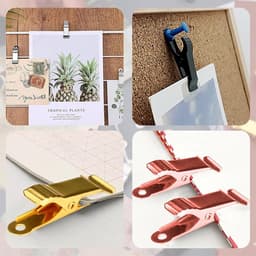 Mini Krokodillenklemmen - Veerklemmen Metalen Clips - Hobby Knutselen Ophangen - Gladde Kaak Stevige Veer - 4 cm - Zilver — thumbnail 3