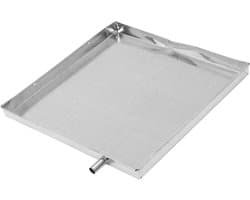 Afvoerbak Airconditioner - Lekbak Condenswater - Water Opvangen - Universeel Toepasbaar - 41x41x3 cm - Zilver