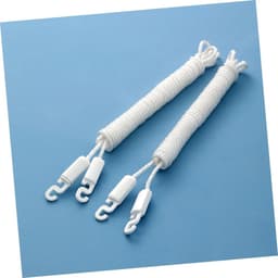 Waslijnen Set - Droogtouwen - Buiten Drogen - Antislip Ontwerp - 5 Stuks - Wit — thumbnail 2