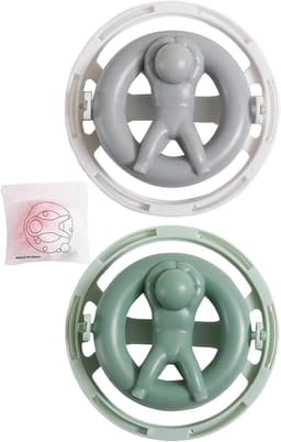 Wasmachine Pluisvanger - Drijvend Haarfilter - Kleding Reinigen - Herbruikbaar Ontwerp - 23 x 20 x 6 cm - Groen — thumbnail 1