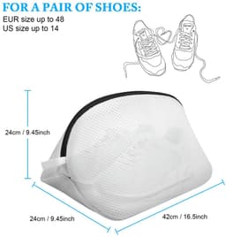 ONF3 - Waszakken voor Schoenen - Set van 2 - Bescherming tijdens het wassen - Geschikt voor de wasmachine - Duurzaam materiaal - Handig en prakt... — thumbnail 4