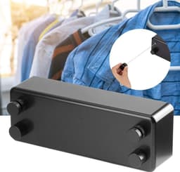 Telescopische Waslijn - Kledingrek Touw - Kleding Drogen - Ingebouwde Recycling - 4 Meter - Zwart — thumbnail 5