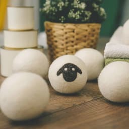 Drogerballen voor droogtrommels - 6 stuks - Zacht en energiebesparend - Vervanging van wasverzachter - 100% premium schapenwol — thumbnail 5