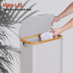 Mrs. Jones Wasmand smal 75 l wasmand met deksel lichtgrijs - opbergen - organiseren . — thumbnail 3