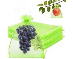 Beschermzak Druiven - Fruit Beschermer - Tuinieren Buiten - Met Trekkoord - 15 x 20 cm — afbeelding 1