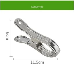 Roestvrij stalen strandhanddoekclip - Winddichte clip voor strandlaken - Badkamer en wasplaats accessoire — thumbnail 4