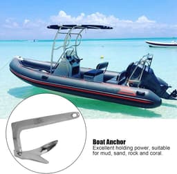 Robuust 5kg Klauwanker van RVS voor Roeiboot, Kajak en Jachtgeschikt — thumbnail 5