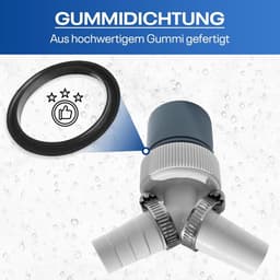 Dubbele Afvoer Y-Adapter voor Wasmachine en Vaatwasser Aansluiting — thumbnail 2