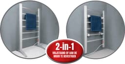 AMA® Elektrisch Droogrek - Droogrek - Verwarmd Droogrek - 90x36x53cm - Grijs — thumbnail 3