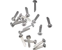 500 Stuks Monsterzakklemmen Zilver - Ronde Kop Zendingbinder voor Postzakken — afbeelding 1