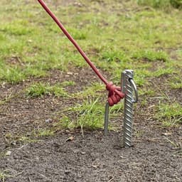 Stevig Grondanker - Stormanker 41 cm met Oog en Haak - Diameter 18 mm Staal — thumbnail 5