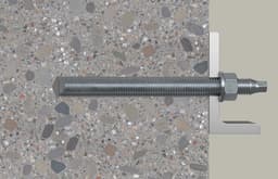 Ankerstang - Bevestigingsstang - Machinebevestiging Binnenshuis - Met Mortelpatroon - 20 x 220 mm - Zilverkleurig — thumbnail 2