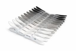 XEMM Wasknijpers 24 Stuks - Kunststof Knijpers voor Wasrek - Sterke Grip - Zwart/Wit/Grijs - Set van 24 Plastic Wasknijpers — thumbnail 1