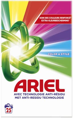Ariel Waspoeder Color 25 Wasbeurten - 6 x 1,375 kg - Voordeelverpakking — thumbnail 1