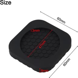 4 stuks - Wasmachine trillingsdemper-Trillingsmat- Antislipmat-Antislip rubber-Voetjes Droge-Anti Vibratie-Zwart — thumbnail 2