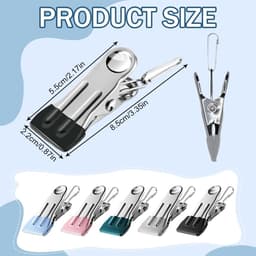 10 stuks roestvrijstalen kleerhangers en klemmen voor kleding en handwerk — thumbnail 2