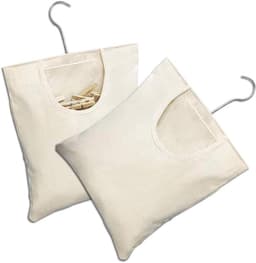 Opbergtas voor wasknijpers, 2 stuks, hangende wasknijperzak, beige, slaapkamer, 32 x 27 cm. — thumbnail 1