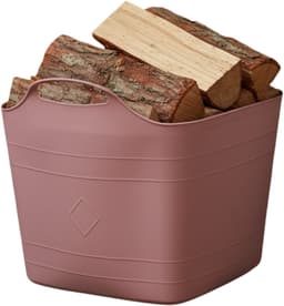 Excellent houseware flexibele kuip / emmer - roze - 25 l - kunststof - 40 x 35 cm - met handvatten — thumbnail 3