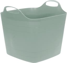 Excellent houseware flexibele kuip / emmer - groen - 25 l - kunststof - 40 x 35 cm - met handvatten — thumbnail 1